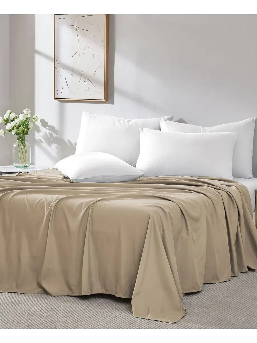 Комплект плоских простыней, 2 шт., Twin Southshore Fine Linens — изображение 3 из 5, тауп