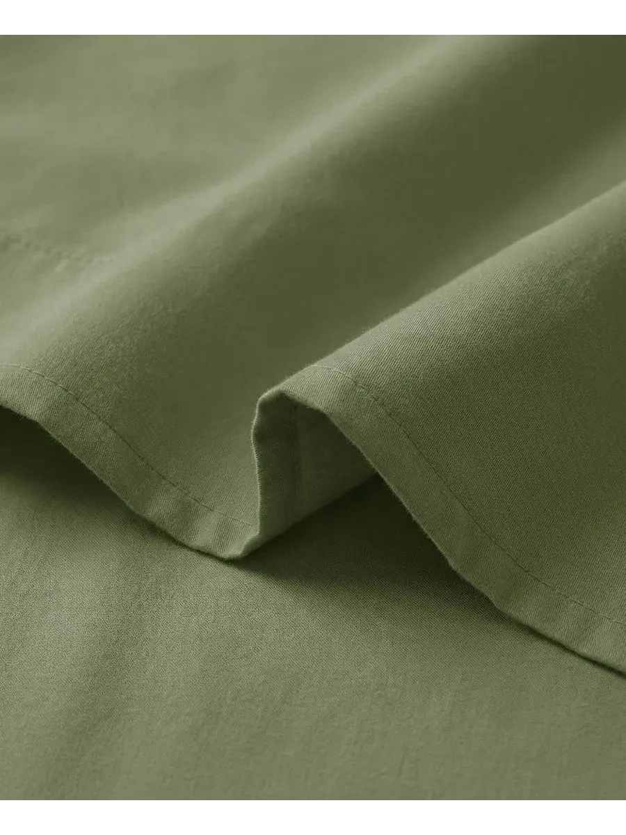 Набор из 2 простыней Vilano Premium Ultra Soft, Twin Southshore Fine Linens — изображение 5 из 5, зеленый