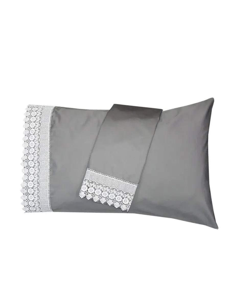 Наволочки с 4-дюймовым кружевным кантом, пара Egyptian Linens