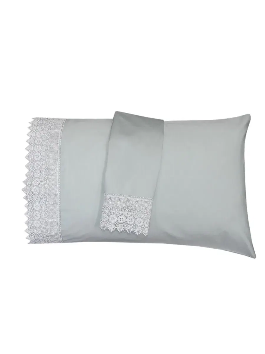 Наволочки с вышивкой 4 дюйма, пара Egyptian Linens