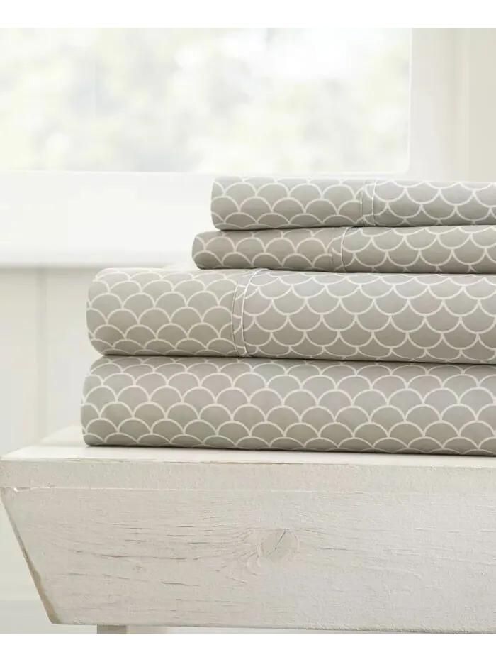 Комплект простыней с ультрамягким узором премиум-класса Farmhouse Chic от Home Collection ienjoy
