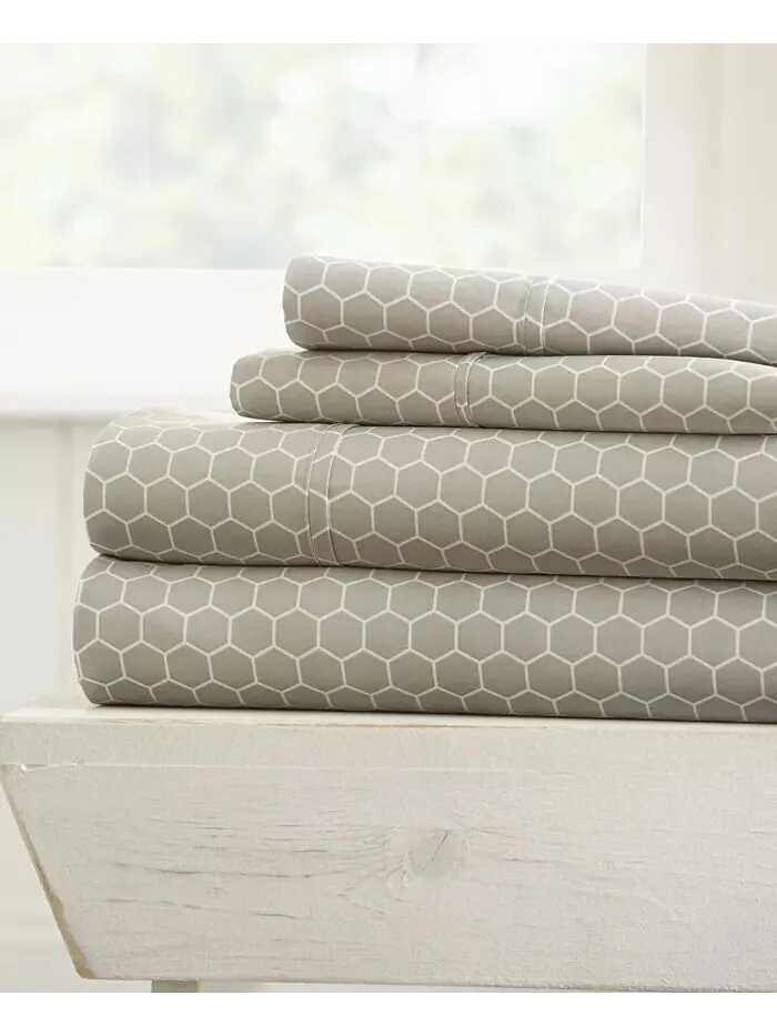 Комплект простыней с ультрамягким узором премиум-класса Farmhouse Chic от Home Collection ienjoy