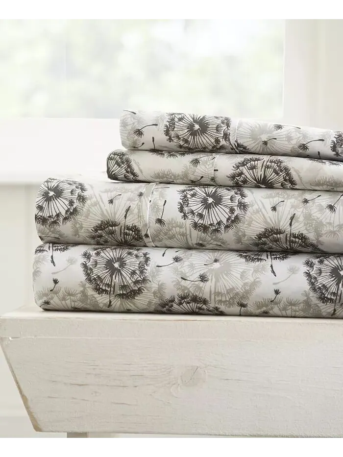 Комплект простыней с ультрамягким узором премиум-класса Farmhouse Chic от Home Collection ienjoy