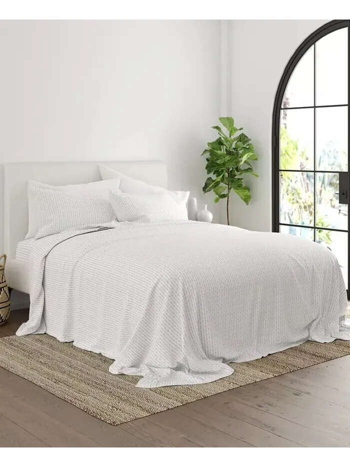 Ансамбль простыней с ультрамягкими узорами Boho & Beyond Premium от Home Collection ienjoy Home — изображение 6 из 10, серый