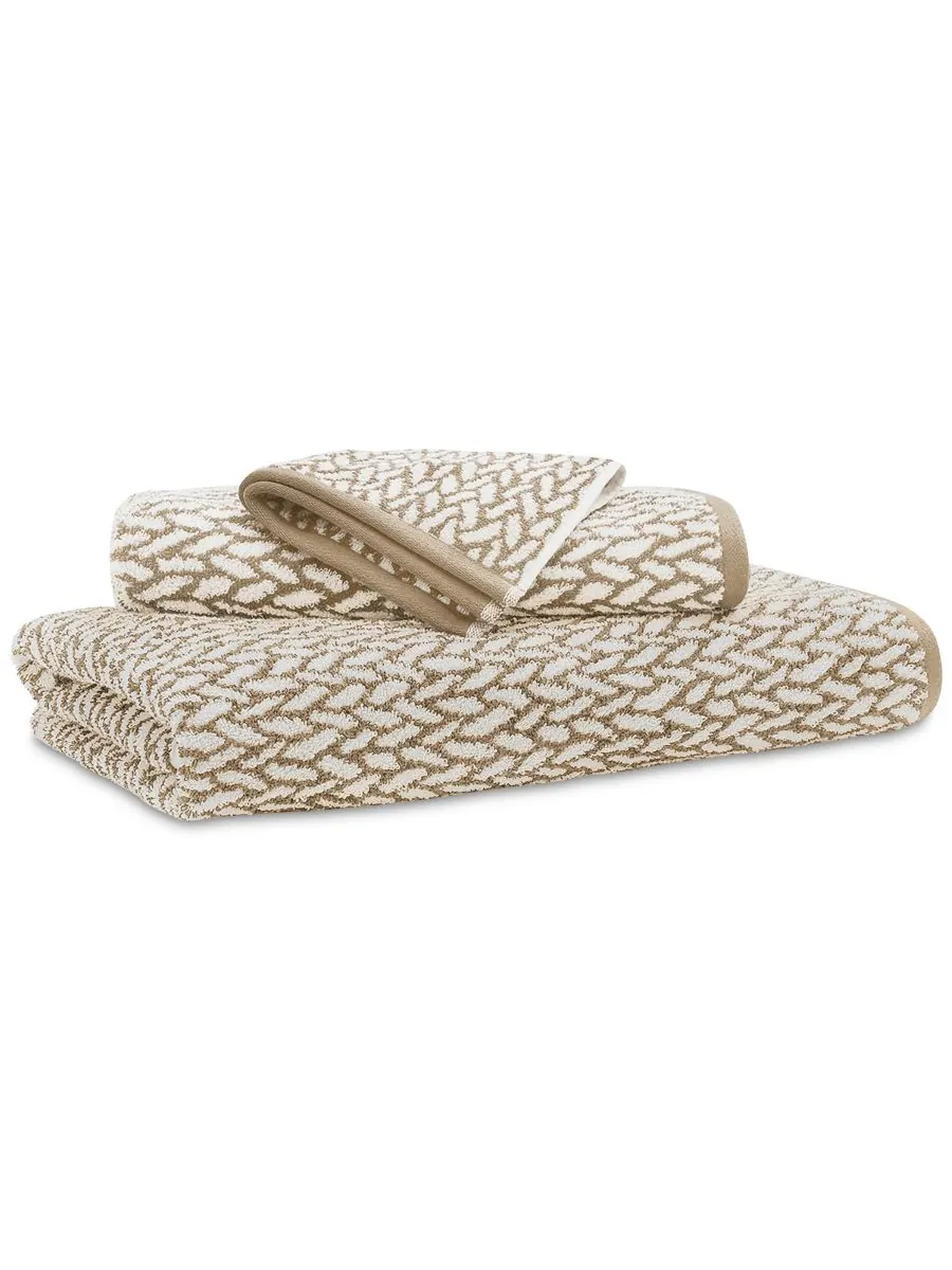Антимикробное банное полотенце Sanders Basketweave, 76 x 142 см Lauren Ralph Lauren — изображение 1 из 3, бежевый