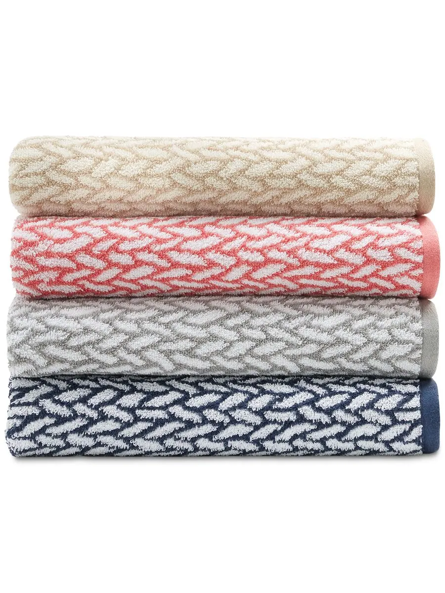 Антимикробное банное полотенце Sanders Basketweave, 76 x 142 см Lauren Ralph Lauren — изображение 2 из 3, бежевый