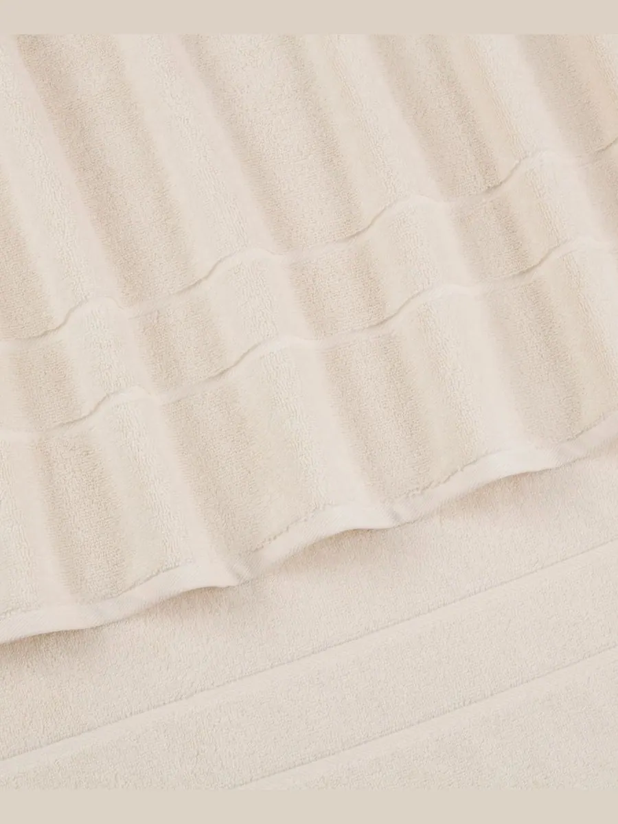 Набор из 2 банных полотенец Martex из хлопка Supima с низким содержанием ворса Clean Design Home — изображение 3 из 9, белый