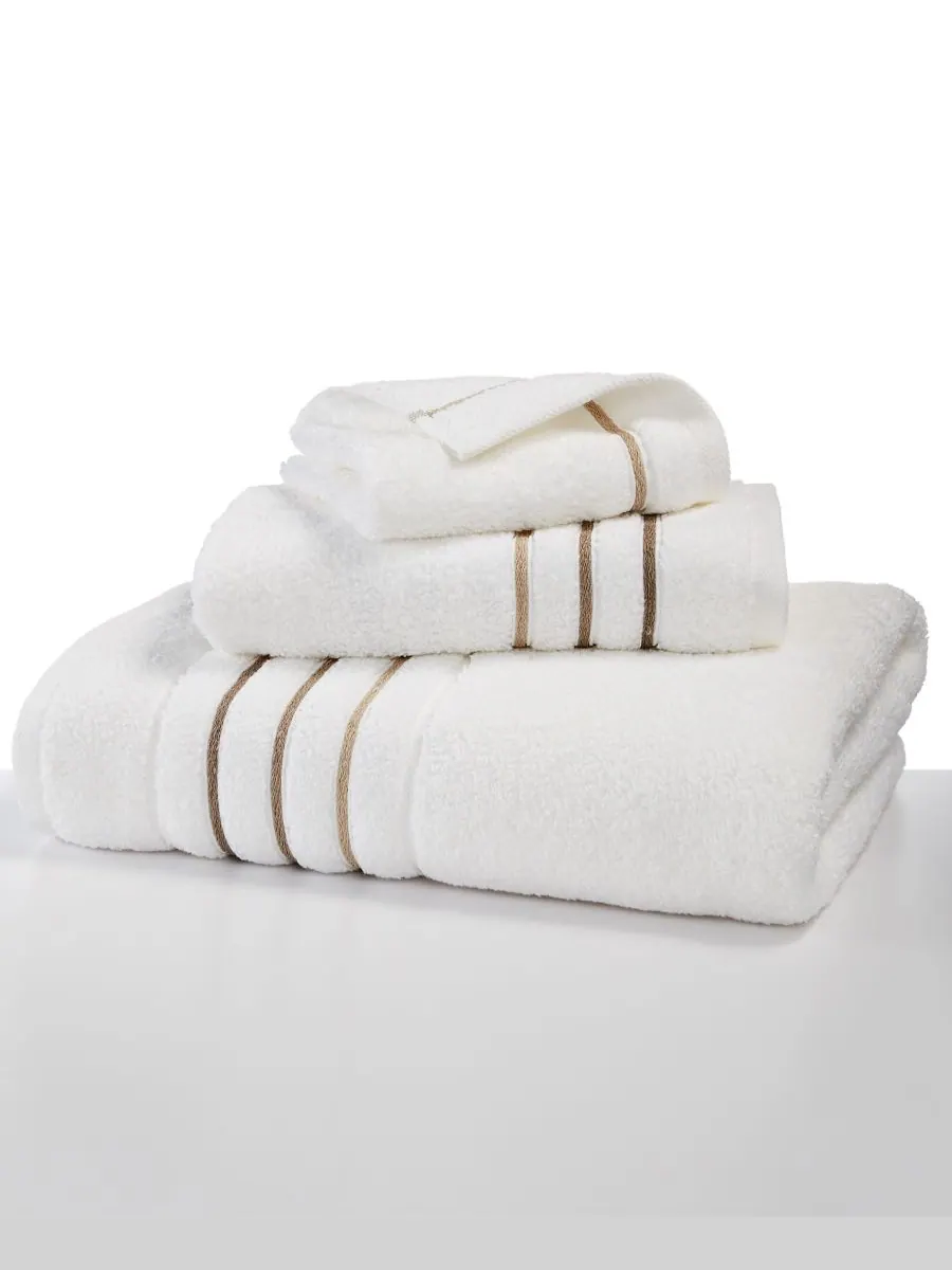 Банное полотенце Ultimate MicroCotton Borderline, 76,6 см x 137 см, Hotel Collection