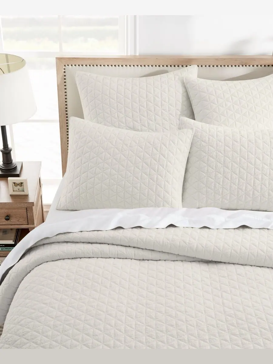 Комплект постельного белья Homthreads Rowan Enzyme Wash, 2 предмета, размер Twin/Twin XL Levtex — изображение 5 из 7, бежевый