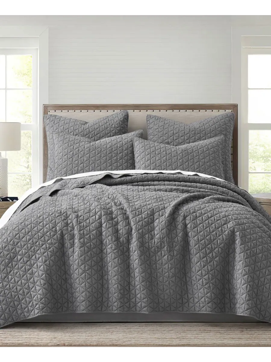Комплект постельного белья Homthreads Rowan Enzyme Wash, 2 предмета, размер Twin/Twin XL Levtex — изображение 1 из 10, серый