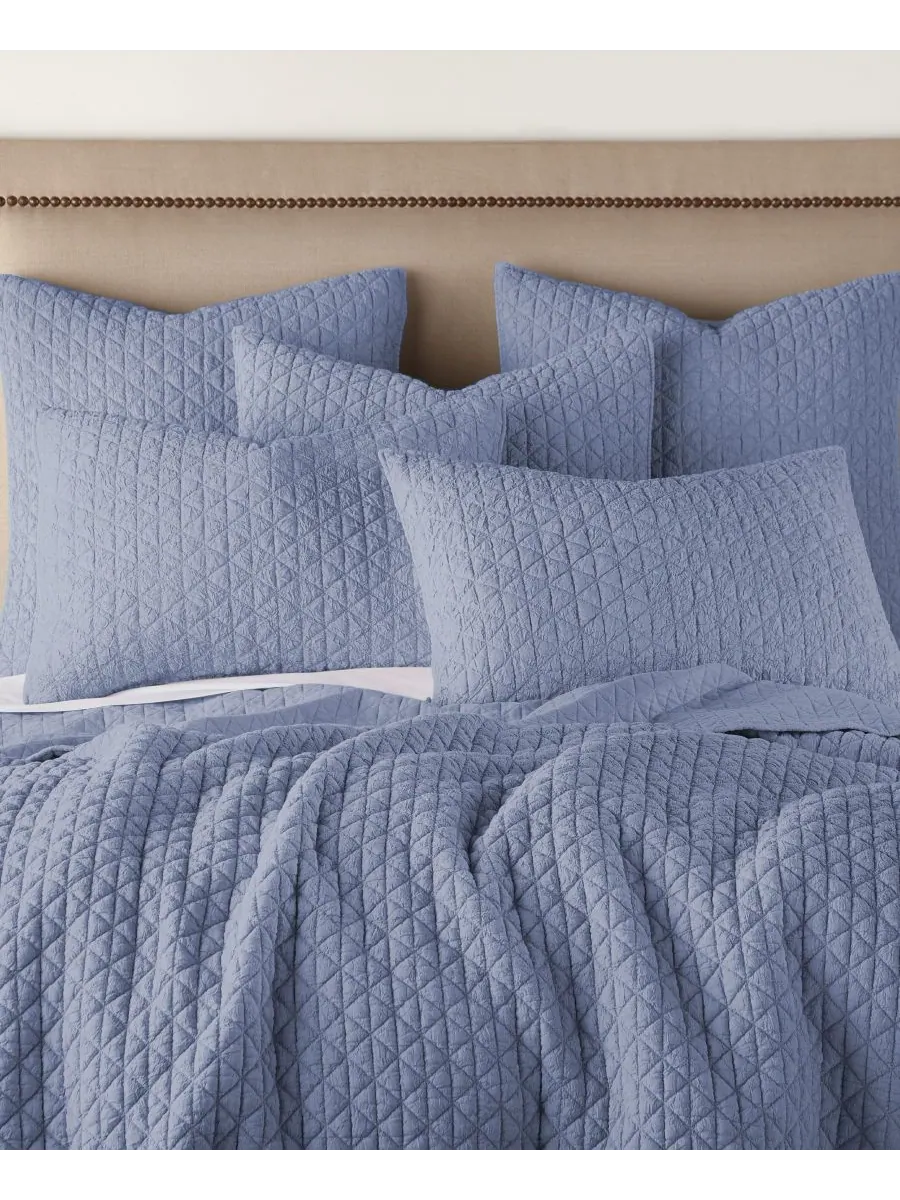 Комплект постельного белья Homthreads Rowan Enzyme Wash, 2 предмета, размер Twin/Twin XL Levtex — изображение 4 из 10, синий