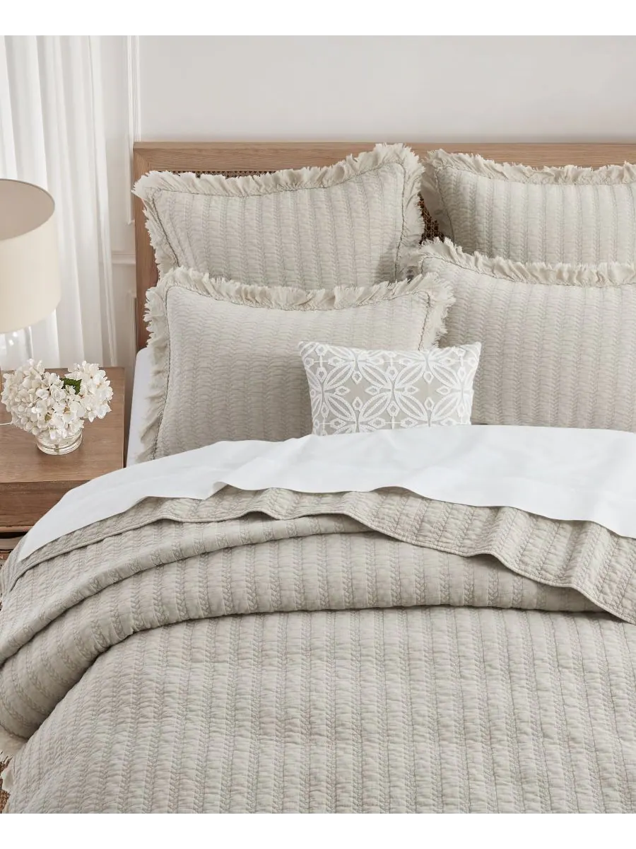 Комплект постельного белья Wilhemina Stone Washed, 3 предмета, размер Full/Queen Levtex — изображение 3 из 7, прозрачный