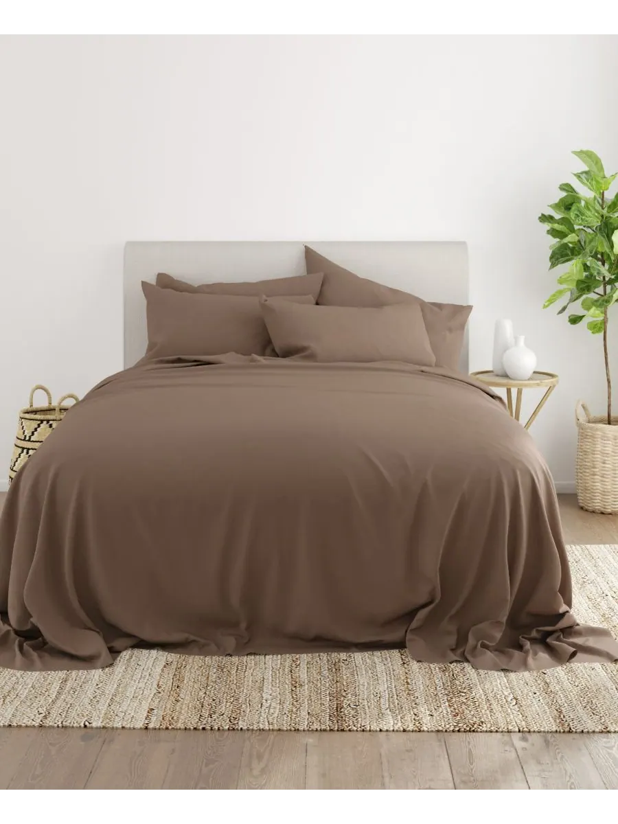 Комплект постельного белья Solids in Style из 6 предметов, размер King Ienjoy Home — изображение 2 из 3, тауп