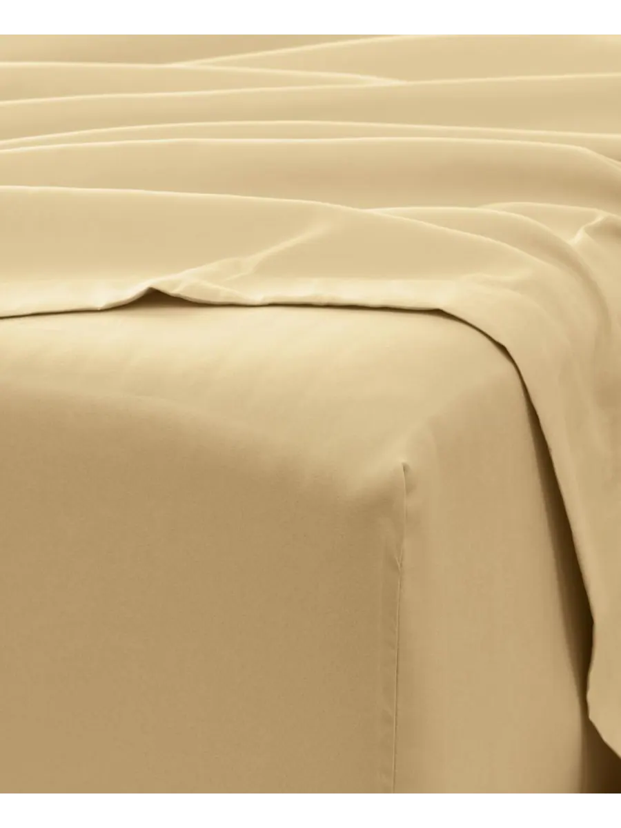 Комплект постельного белья Solids in Style из 6 предметов, размер King Ienjoy Home — изображение 5 из 6, золото