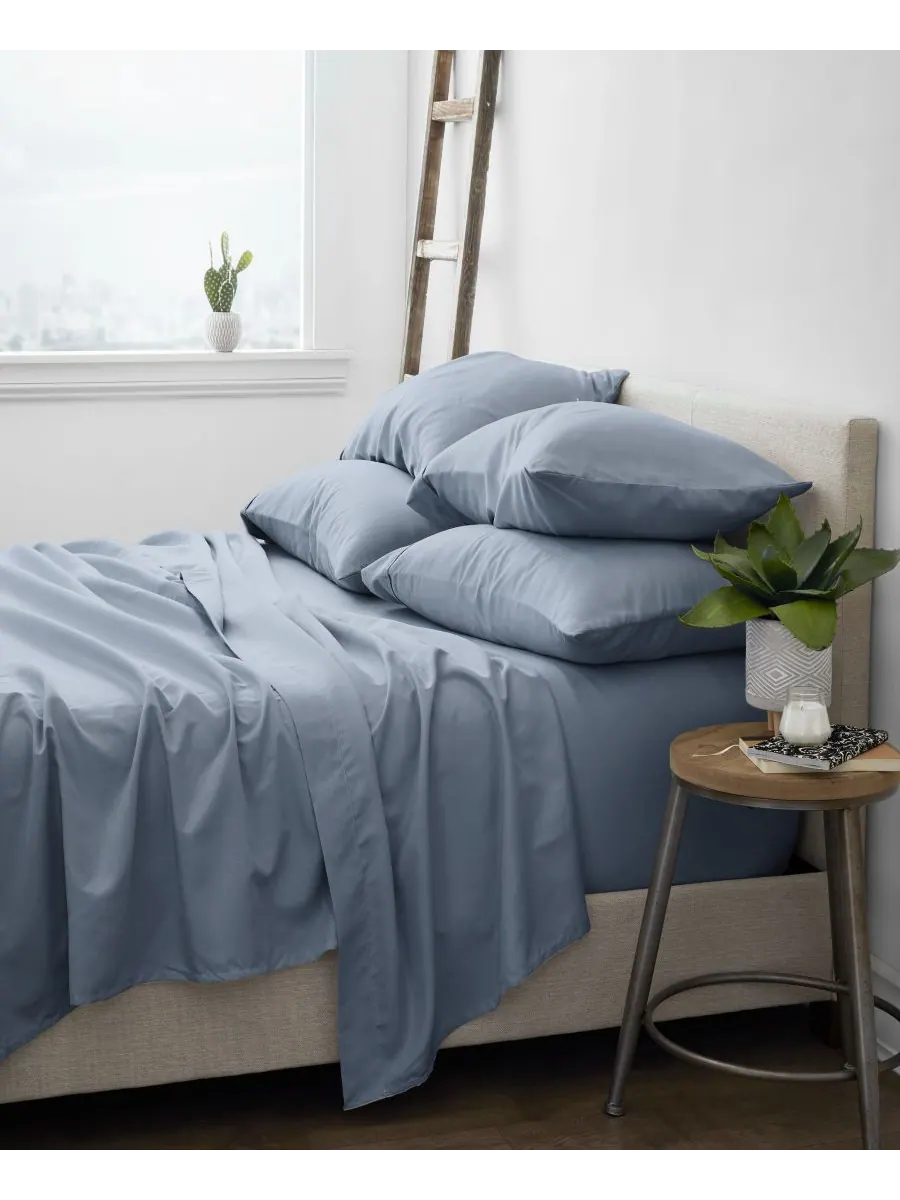 Комплект постельного белья Solids in Style из 6 предметов, размер King ienjoy Home — изображение 2 из 3, серый
