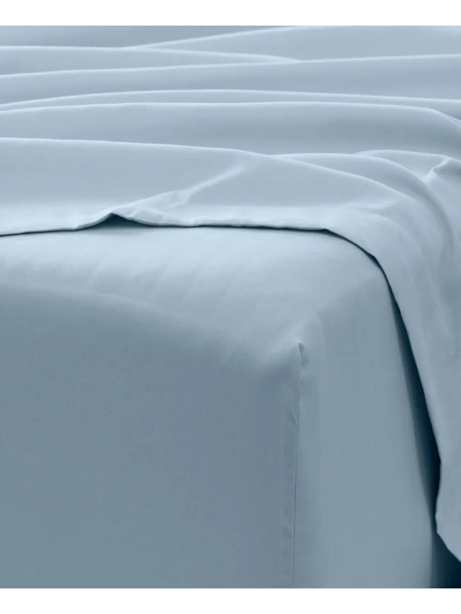 Комплект постельного белья Solids in Style из 6 предметов, размер King Ienjoy Home — изображение 5 из 5, светлый синий