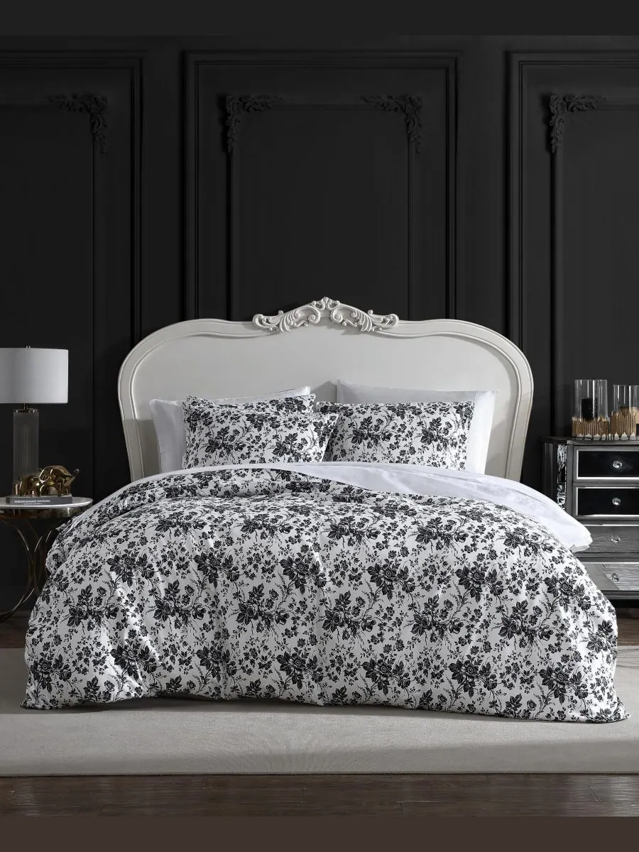 Комплект постельного белья Betseys Toile из 2 предметов, размер Twin Betsey Johnson — черный