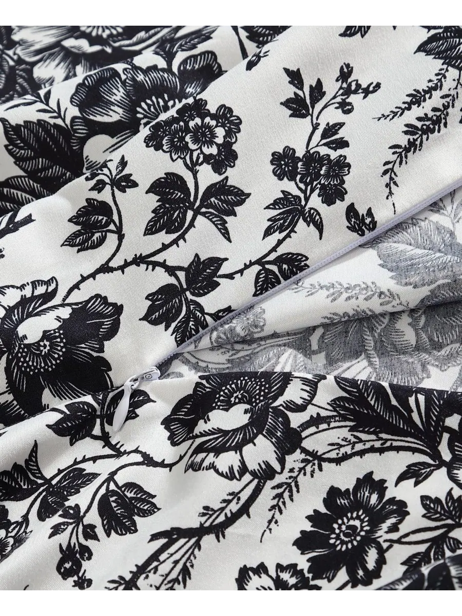 Комплект постельного белья Betseys Toile из 2 предметов, размер Twin Betsey Johnson — изображение 5 из 6, черный