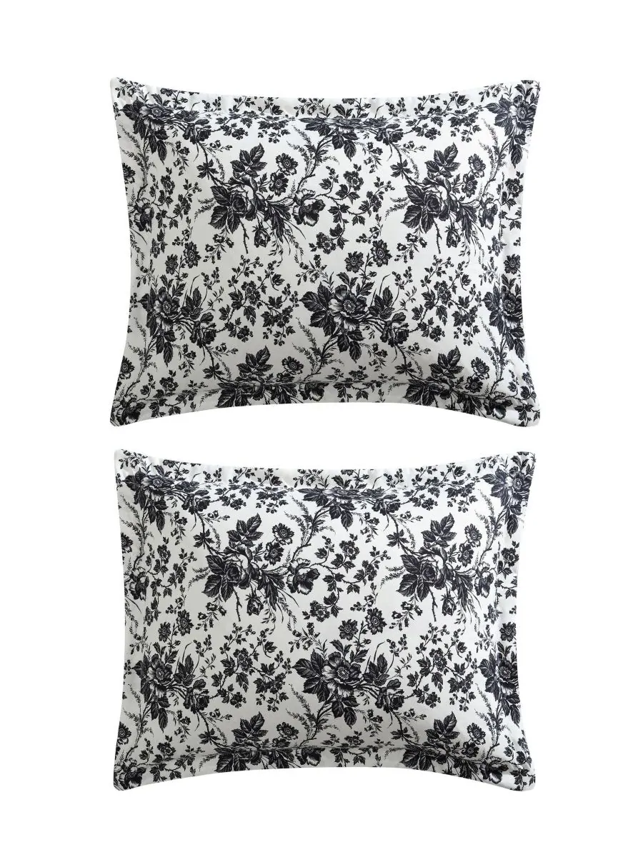Комплект постельного белья Betseys Toile из 2 предметов, размер Twin Betsey Johnson — изображение 6 из 6, черный