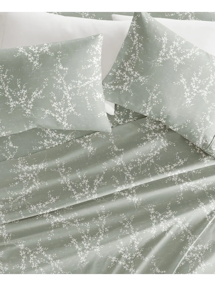 Комплект постельного белья Delicate Details из 4 предметов, размер пол ienjoy Home — изображение 2 из 4, зеленый