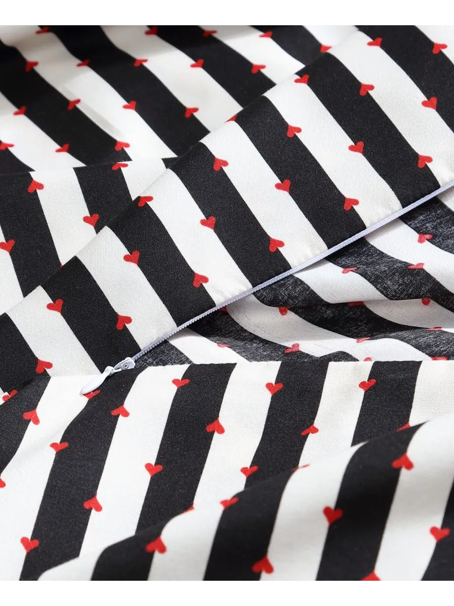 Комплект постельного белья Wonderland Stripe из 2 предметов, размер Twin Betsey Johnson — изображение 4 из 6, черный
