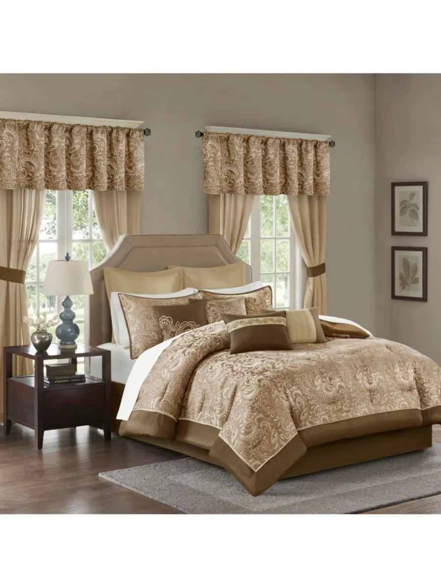 Комплект постельного белья Brystol из 24 предметов, размер Queen Madison Park Essentials