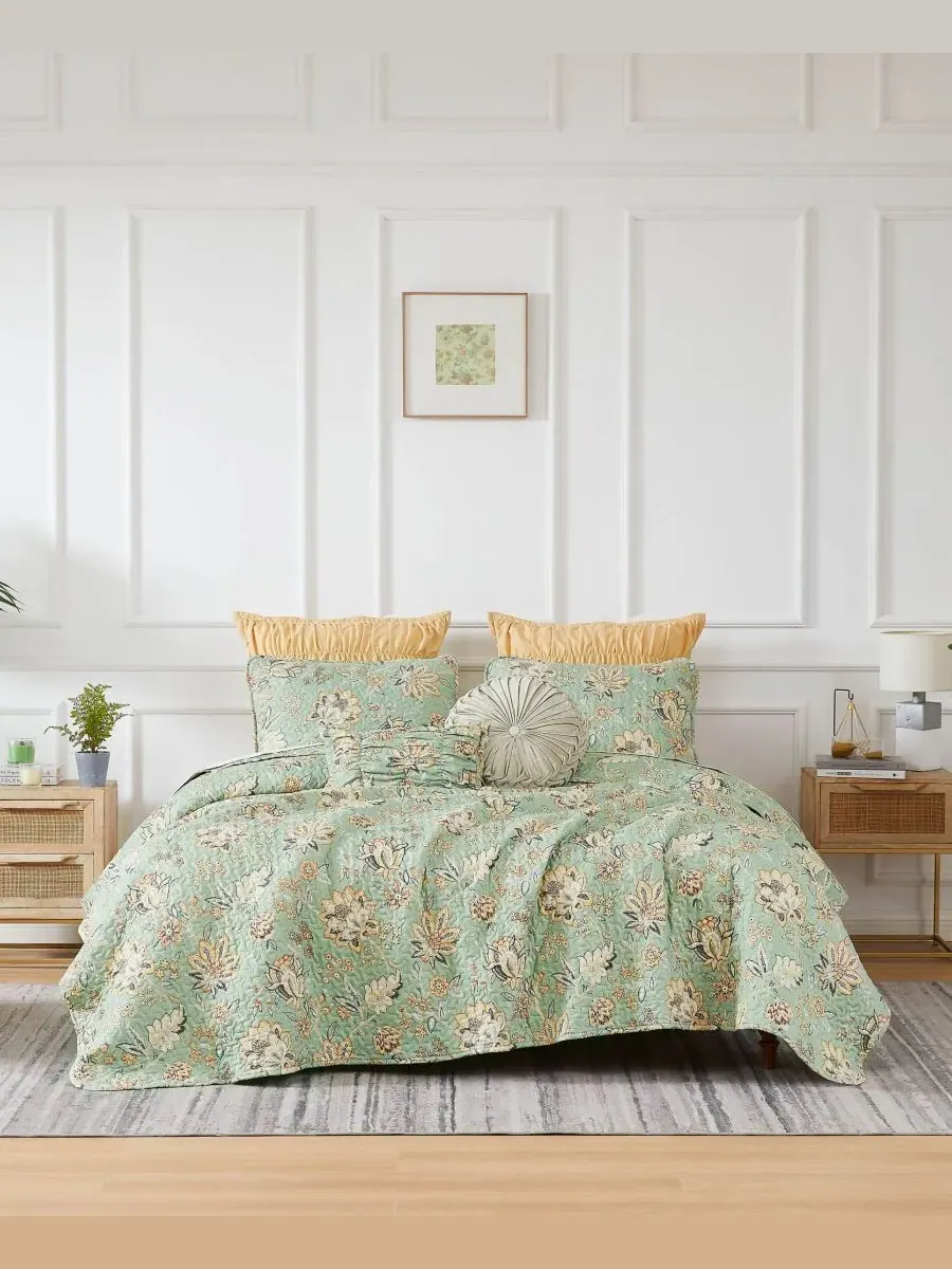 Комплект постельного белья Southshore Fine Linens Jacobean Willow из 6 предметов, размер Twin/Twin — изображение 1 из 4