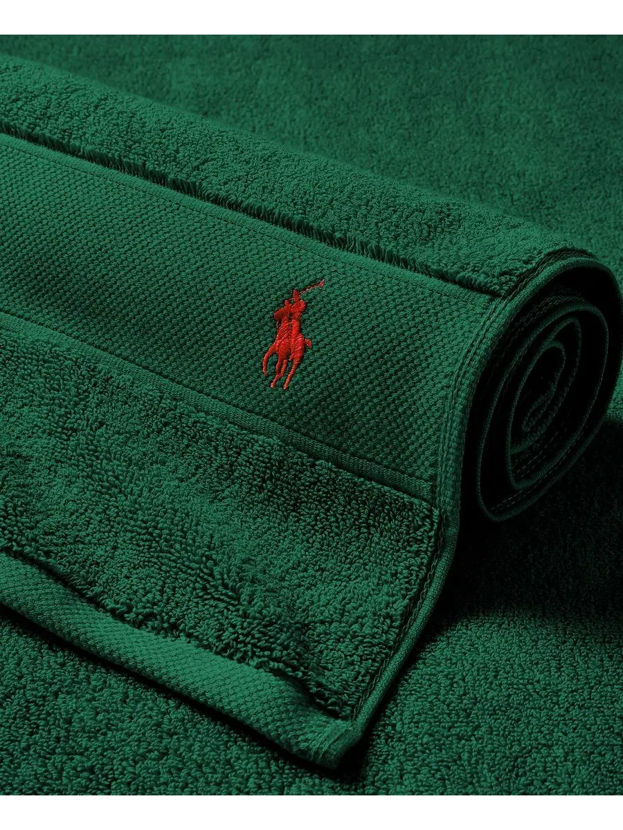 Хлопковое банное полотенце для игрока в поло, 147 x 76 см Polo Ralph Lauren — изображение 4 из 4, зеленый