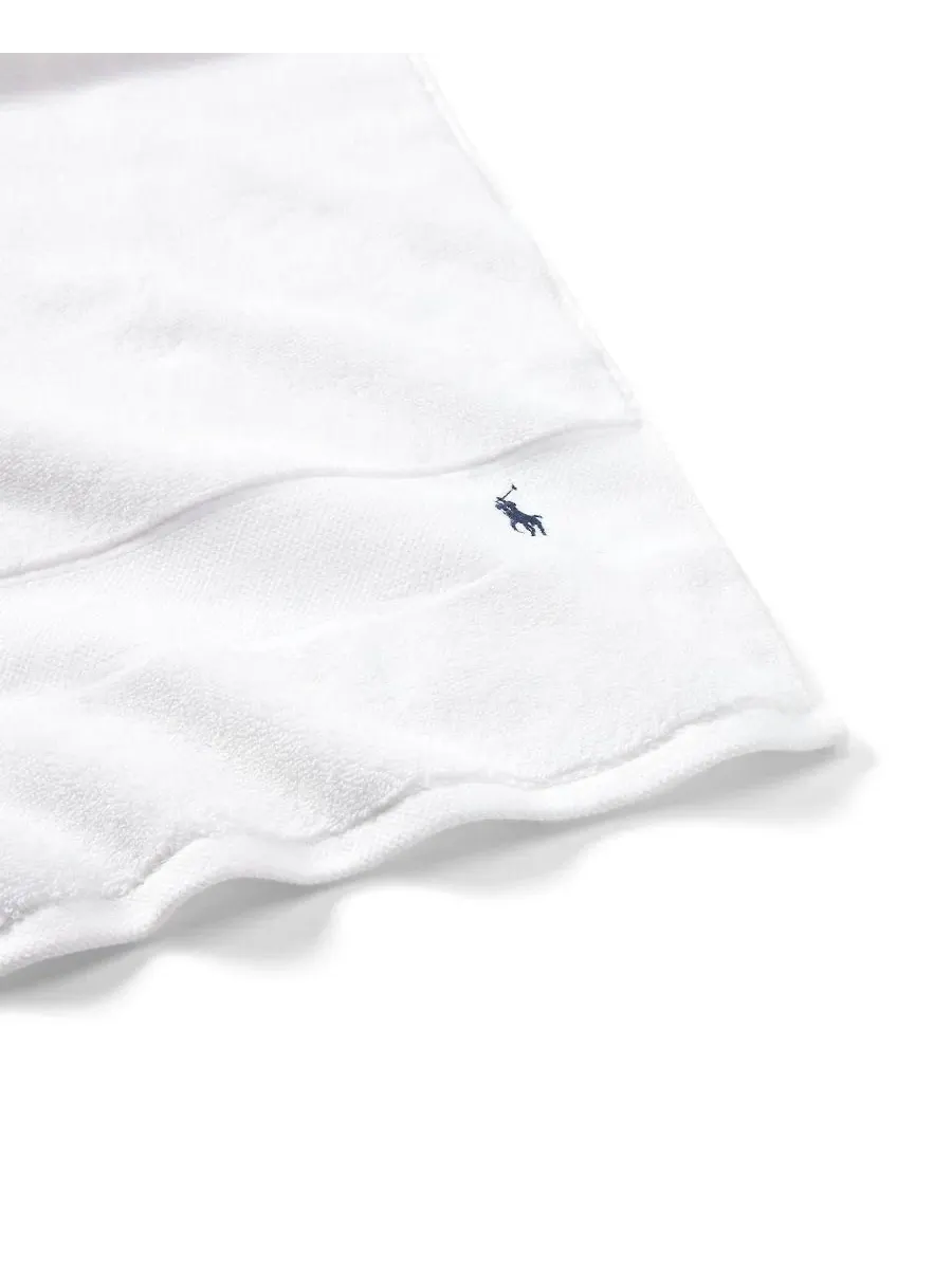 Хлопковое банное полотенце для игрока в поло, 147 x 76 см Polo Ralph Lauren — изображение 2 из 4, белый