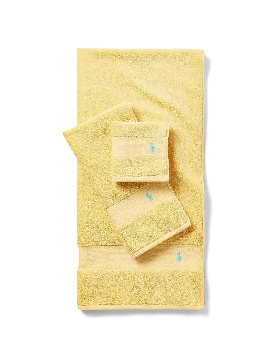 Хлопковое банное полотенце для игрока в поло, 147 x 76 см Polo Ralph Lauren — изображение 3 из 4, желтый