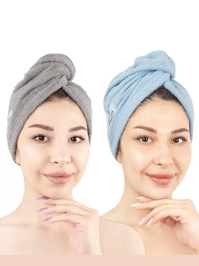 Набор полотенец American Soft Linen для сушки волос в упаковке, 2 шт