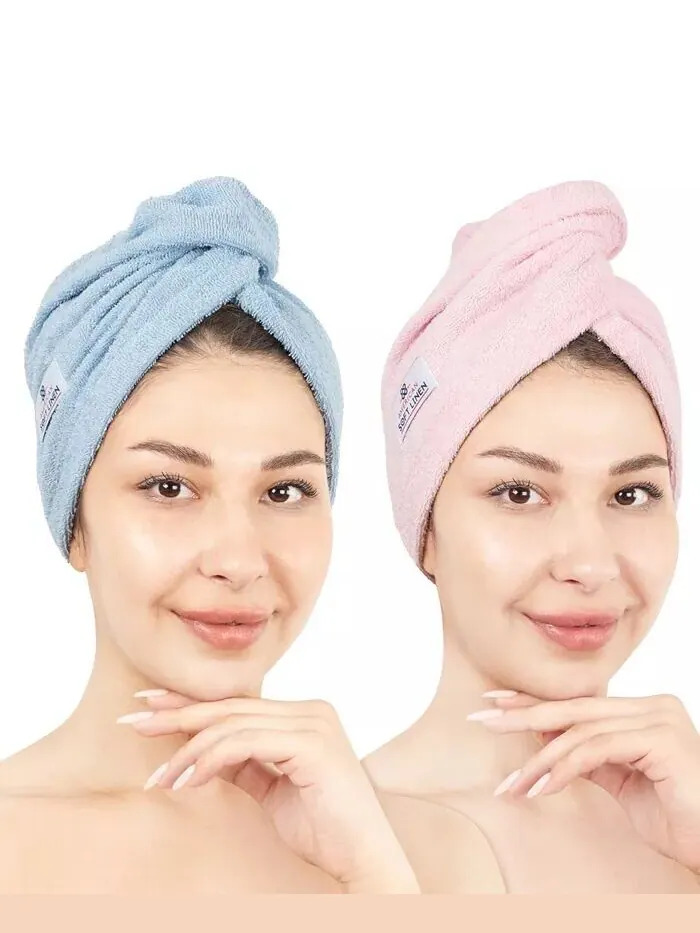 Набор полотенец American Soft Linen для сушки волос в упаковке, 2 шт