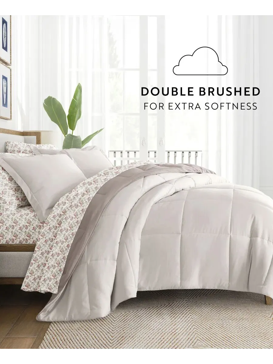 Набор постельного белья 7 предметов Reversible Pattern, Queen ienjoy Home — изображение 10 из 11, мульти