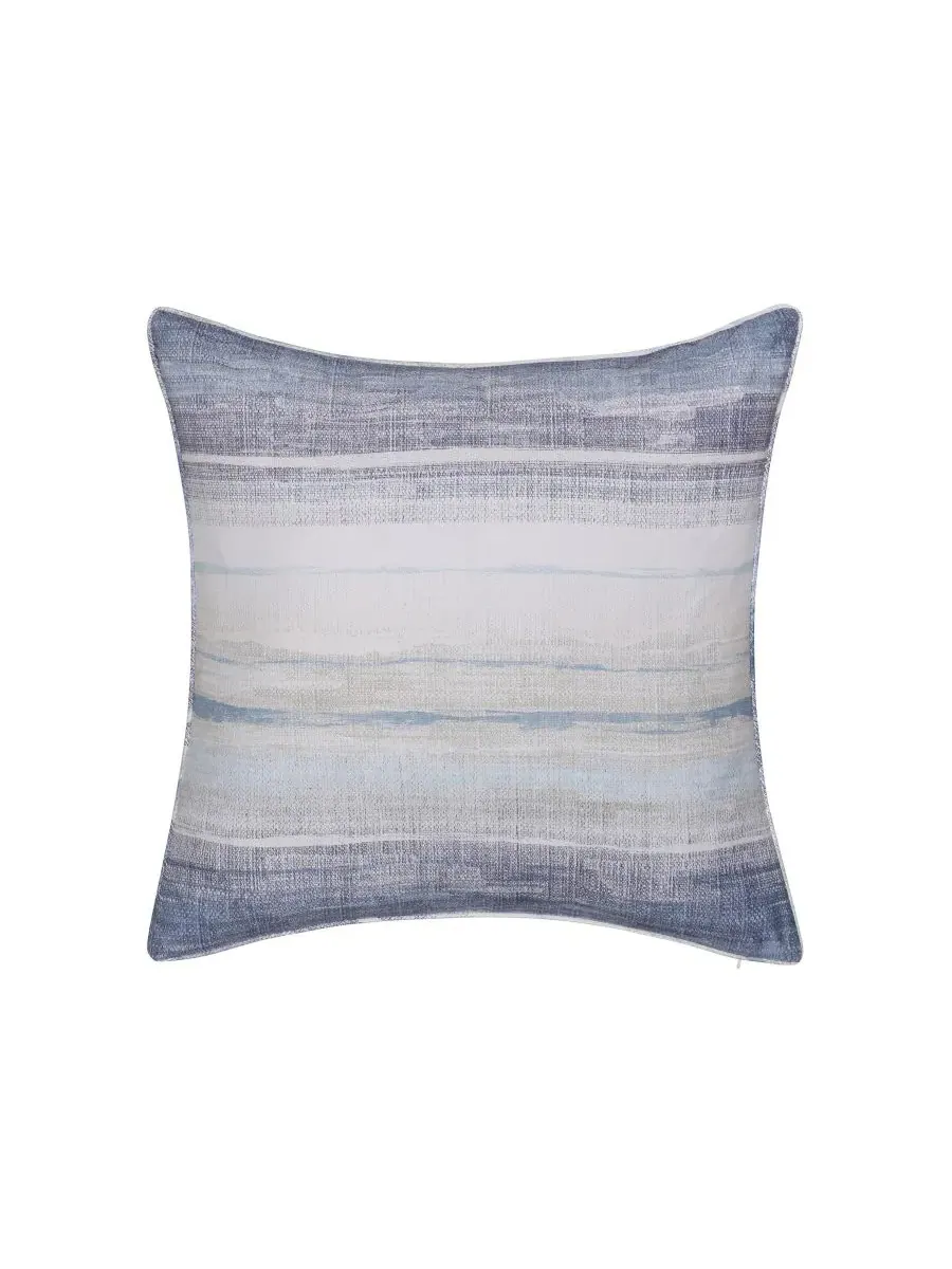 Европейская наволочка Slater Textured Stripe Salt Life — синий