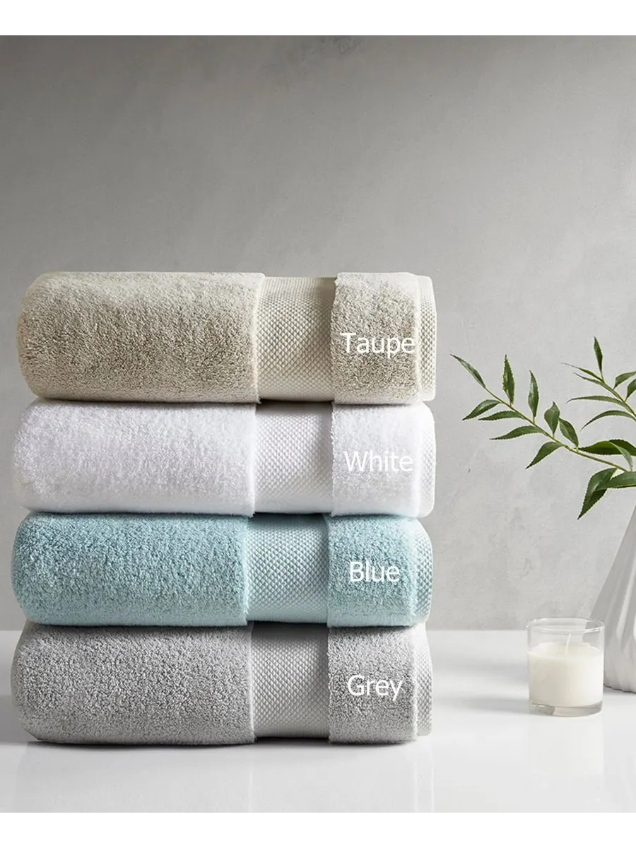 Набор банных полотенец Splendor Cotton, 6 предметов Madison Park Signature — изображение 5 из 7, серый