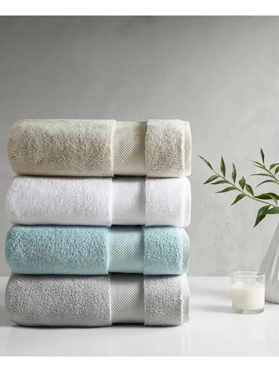 Набор банных полотенец Splendor Cotton, 6 предметов Madison Park Signature — изображение 7 из 7, серый