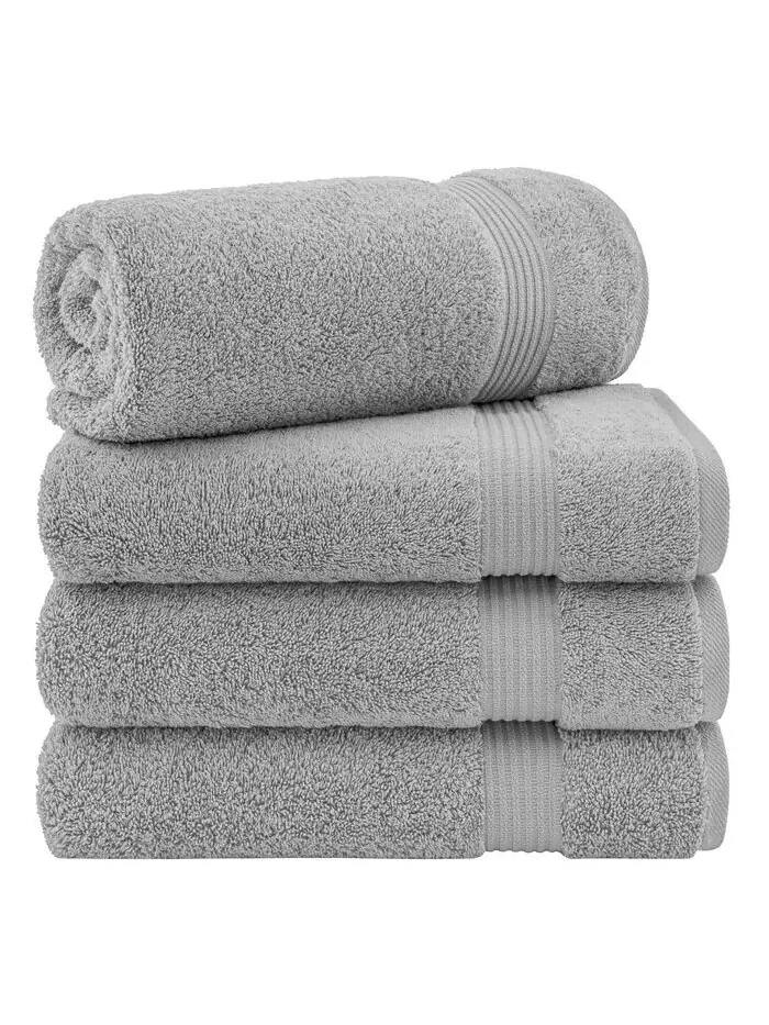 Набор банных полотенец American Soft Linen Bekos Premium из 100% турецкого хлопка, 4 шт