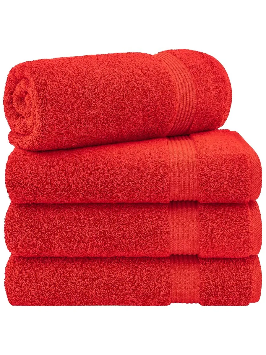 Набор банных полотенец Bekos Premium из 100% турецкого хлопка, 4 предмета American Soft Linen