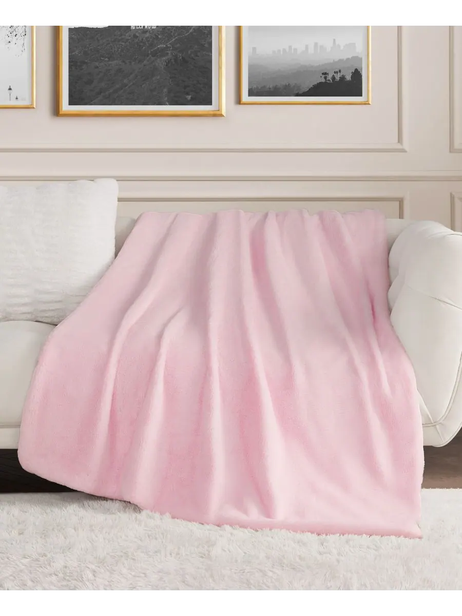 Плед из искусственного меха кроличьего меха, 50 x 70 дюймов Juicy Couture