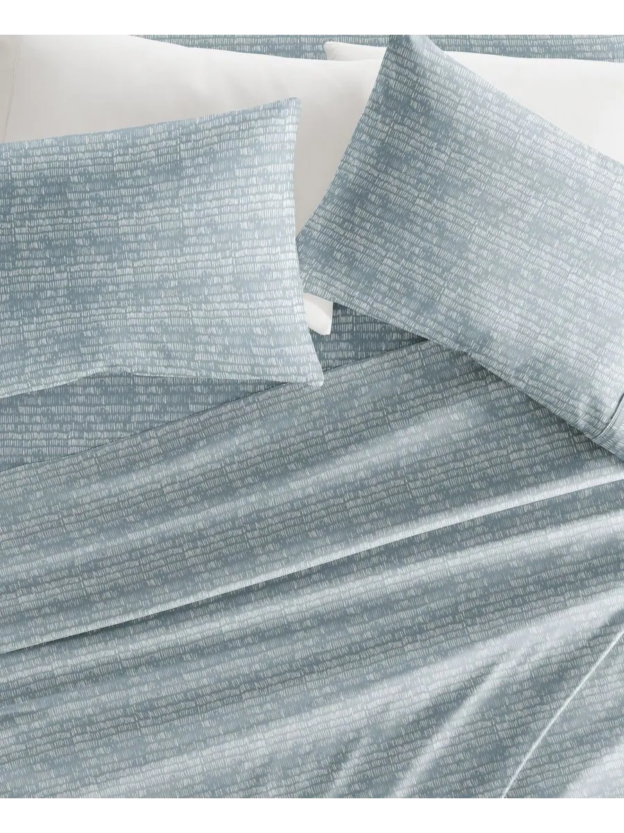 Комплект постельного белья Soft Lines из 4 предметов, размер Queen ienjoy Home — изображение 4 из 4, синий