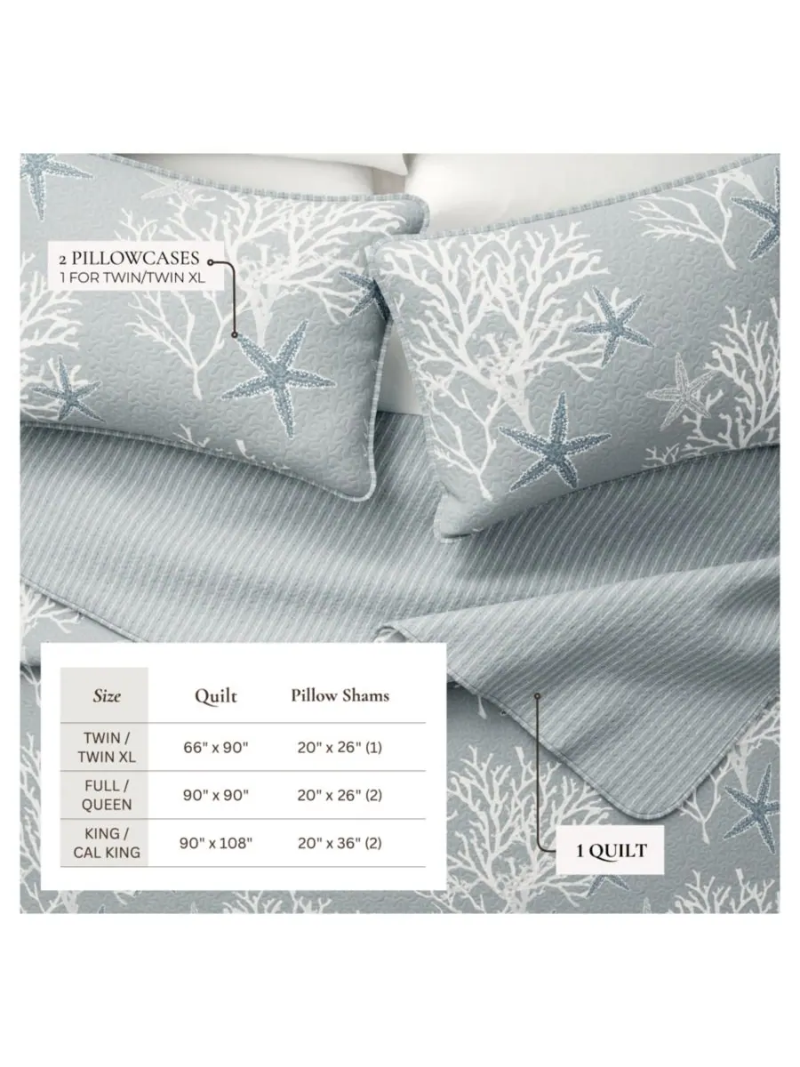 Комплект постельного белья из микрофибры Coastal с наволочками Linery & Co, Pearl blue, Full/Queen — изображение 2 из 5
