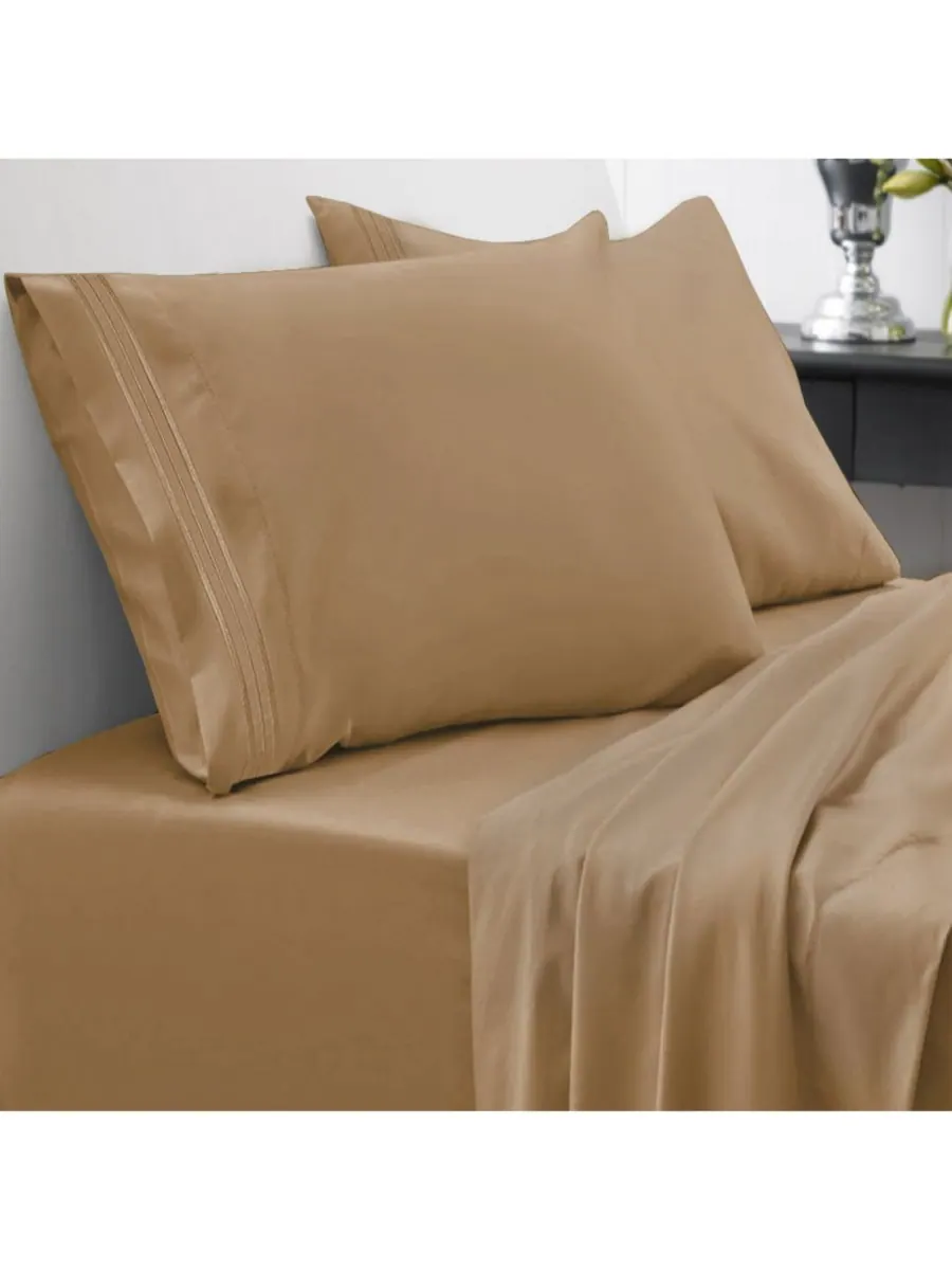 Комплект постельного белья из микрофибры, 4 предмета, размер Queen Sweet Home Collection