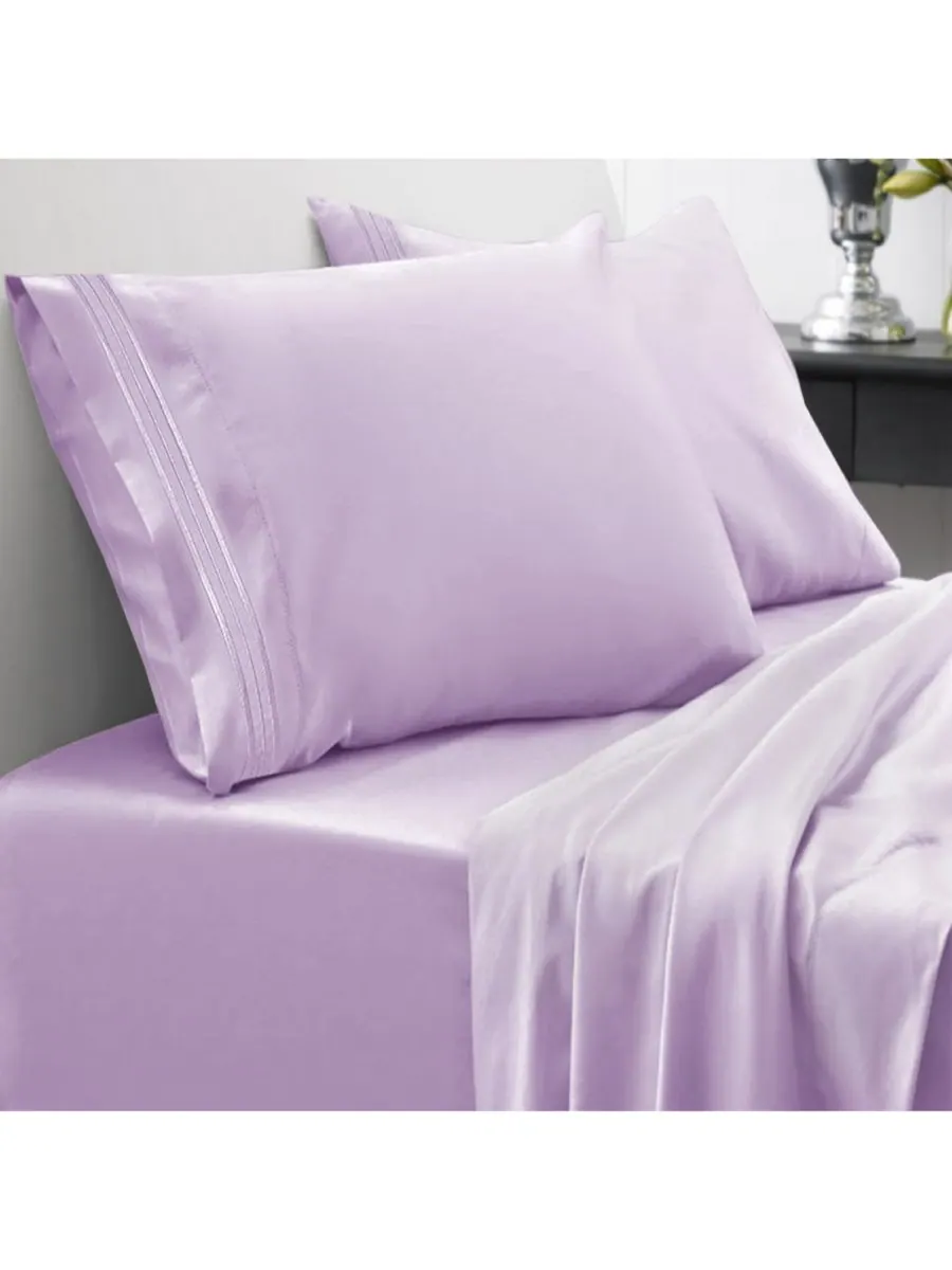 Комплект постельного белья из микрофибры, 4 предмета, размер Queen Sweet Home Collection