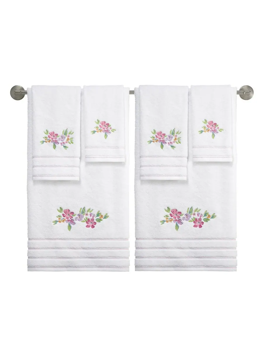 Набор банных полотенец Catalina из 2 предметов, 68 см x 137 см IZOD, White, Towel Sets — изображение 4 из 4, белый