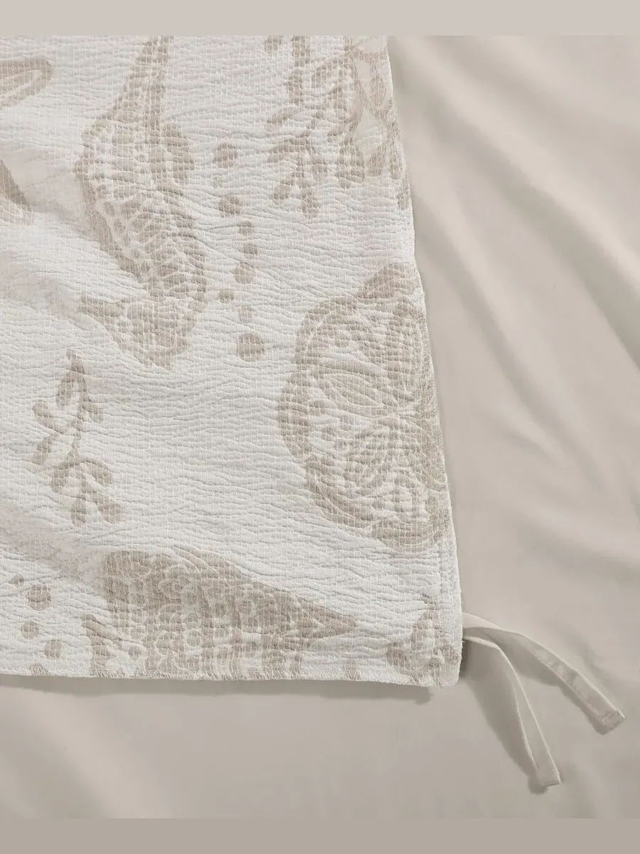Комплект постельного белья Seaside Charm из 2 предметов, размер Twin Levtex — изображение 3 из 7, тауп