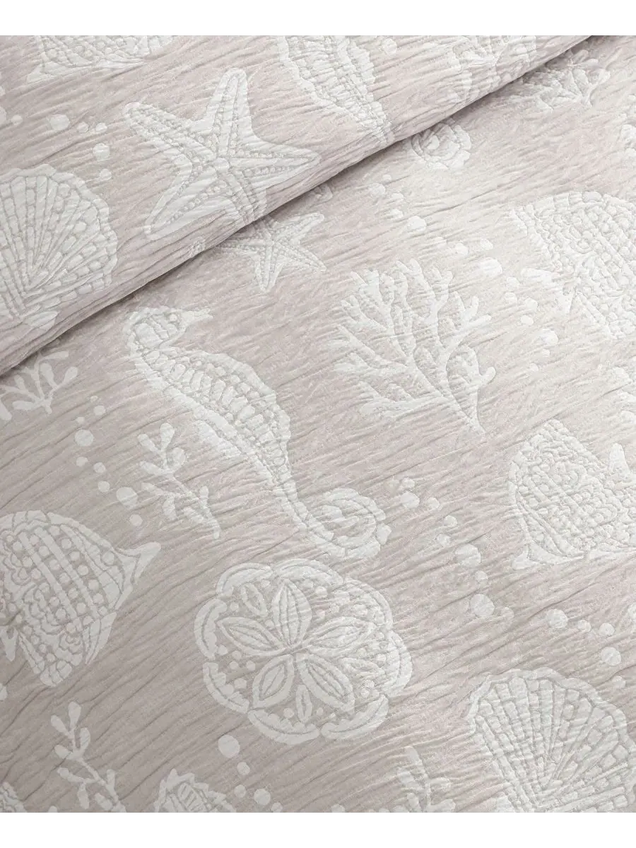 Комплект постельного белья Seaside Charm из 2 предметов, размер Twin Levtex — изображение 5 из 7, тауп