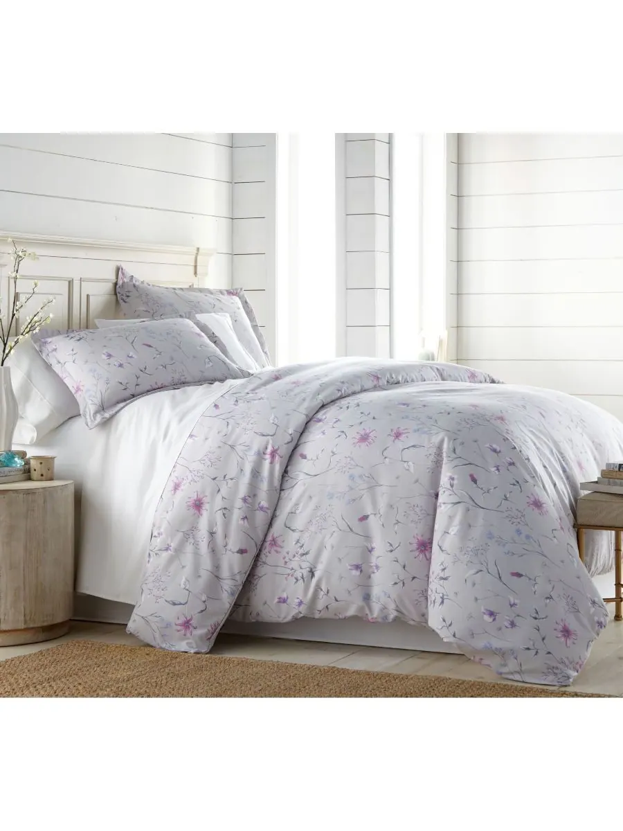 Комплект постельного белья Secret Meadow, размер Twin Southshore Fine Linens — изображение 1 из 6, серый