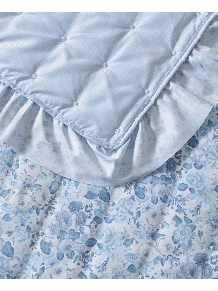 Комплект постельного белья Quartet Dot из 2 предметов, размер Twin Laura Ashley — изображение 4 из 8, синий
