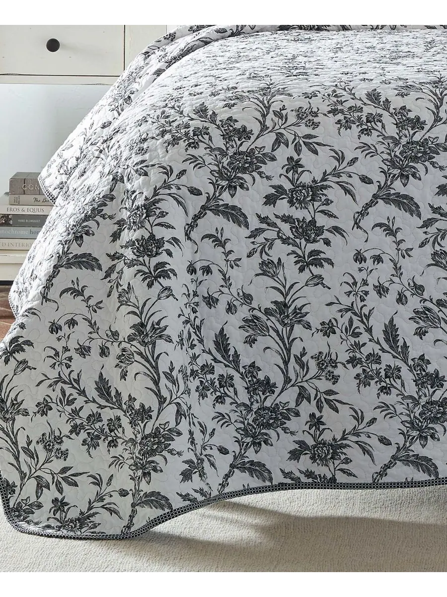 Двусторонний стеганый комплект из двух предметов из хлопка amberley, размер twin. Laura Ashley — изображение 5 из 9
