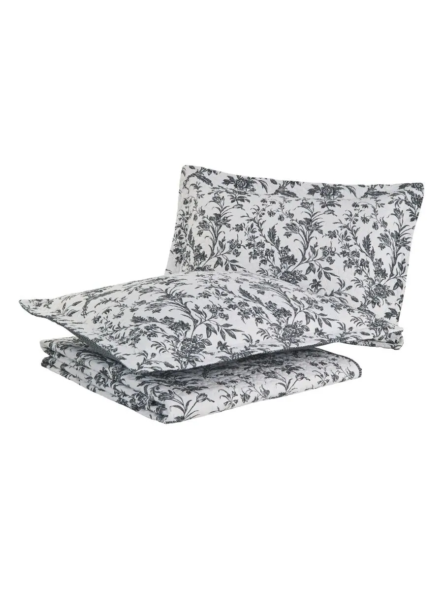 Двусторонний стеганый комплект из двух предметов из хлопка amberley, размер twin. Laura Ashley — изображение 8 из 9